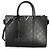 Louis Vuitton Black Monogram Cuir Plume Very Tote MM - vista 8
