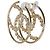 Orecchini a cerchio Chanel 2020 Large CC placcati oro