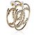 Orecchini a cerchio Chanel 2020 Large CC placcati oro - vista 3