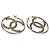 Orecchini a cerchio Chanel 2020 Large CC placcati oro - vista 4
