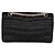 Borsa Chanel Medium Reissue 225 in raso croc nero - vista 2