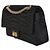 Borsa Chanel Medium Reissue 225 in raso croc nero - vista 3