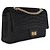 Borsa Chanel Medium Reissue 225 in raso croc nero - vista 4