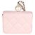 Tarjetero Chanel Pink Iridescent Caviar Pearl con cadena - vista 2