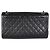 Borsa Chanel Jumbo Flap a 3 scomparti in pelle d'agnello matelassé nera - vista 2