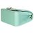 Borsa Mini Square Flap Chanel in pelle d'agnello chevron verde chiaro - vista 6