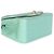 Borsa Mini Square Flap Chanel in pelle d'agnello chevron verde chiaro - vista 7