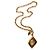 Pendente Vintage CC placcato oro Chanel - vista 3