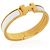 Bracciale Clic H In Blanc placcato oro Hermès - vista 2