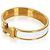 Bracciale Clic H In Blanc placcato oro Hermès - vista 3