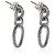 Orecchini a goccia Circle David Yurman in oro giallo e argento sterling - vista 3