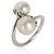 Anello bypass Goldoni Heart in perla e argento sterling Tiffany & Co. - vista 2