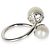 Anello bypass Goldoni Heart in perla e argento sterling Tiffany & Co. - vista 4