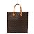 Louis Vuitton Sac Plat Monogram Handbag in Brown M51140