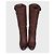 Prada Brown Leather Block Heel Pull-On Boots Sz.39 Pre-owned - view 2
