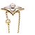 Collana Louis Vuitton Pendant Star MOP in oro rosa - vista 6