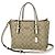 Borsa 2-Way Coach in Beige e Bianco