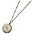 Collana Chanel placcata oro con strass
