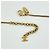 Collana Chanel placcata oro con strass - vista 3