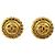 Orecchini rotondi Chanel Coco Mark in oro