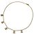 Collar Chanel dorado con logo Coco