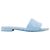 LOUIS VUITTON - Sandali Revival Louis Vuitton in pelle empreinte blu (T36) - vista 2