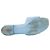 LOUIS VUITTON - Sandali Revival Louis Vuitton in pelle empreinte blu (T36) - vista 4