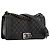 CHANEL - Borsa a tracolla Boy Medium So Black in pelle liscia nera - vista 2