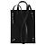 JACQUEMUS - Borsa a tracolla Le Cabas Jacquemus in tela e pelle nera - vista 3