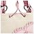 Yves Saint Laurent Borsa Tote YSL in tela beige e pelle rosa - vista 11