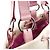 Yves Saint Laurent Borsa Tote YSL in tela beige e pelle rosa - vista 6