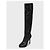 Prada Black Leather Pointed Toe High Heel Boots Sz.38 Pre-owned - view 3