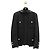 Giacca CHANEL FR 44 in tweed nero e seta usata
