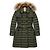 Manteau en duvet Burberry avec capuche en fourrure - vue 4