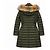 Manteau en duvet Burberry avec capuche en fourrure - vue 5
