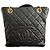 Chanel Saco Shopping Small em Couro Caviar Acolchoado Preto