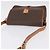 Céline CELINE Macadam Canvas Shoulder Bag PVC Leather Brown Gold - vista 6