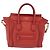 Céline CELINE Luggage Nano Shopper Hand Bag Leather 2way Red Gold - vista 13