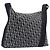 Christian Dior Trotter Canvas Shoulder Bag Gray Silver
