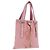 Autre Marque Saint Laurent Kahala Tote Bag Canvas Pink Silver
