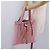 Autre Marque Saint Laurent Kahala Tote Bag Canvas Pink Silver - vista 27