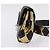 GUCCI Waist Bag Leather Gold Silver 605112 - vista 4