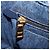 PRADA Canapa Hand Bag Denim 2way Blue Gold - vista 25
