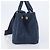 PRADA Canapa Hand Bag Denim 2way Blue Gold - vista 3