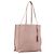 Miu Miu Tote Bag Leather Pink Silver