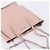 Miu Miu Tote Bag Leather Pink Silver - vista 6
