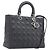 Christian Dior Lamb Skin Canage Lady Dior Hand Bag 2way Gray