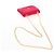 CHANEL Matelasse Chain Shoulder Pouch Cotton Red Gold CC - vista 7