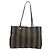 FENDI Pecan Tote Bag Canvas Black Khaki - vista 13