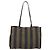 FENDI Pecan Tote Bag Canvas Black Khaki - vista 2